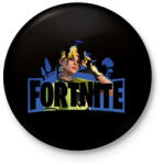 printfashion Fortnite - Kitűző, hűtőmágnes - Fekete (16626958)
