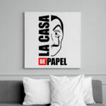 printfashion La case de papel - Vászonkép - Fehér (6637651)