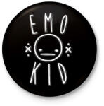 printfashion Emo kid - Kitűző, hűtőmágnes - Fekete (12423131)