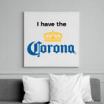 printfashion I have corona 2 - Vászonkép - Fehér (6630552)