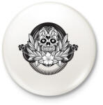 printfashion Ünnepi koponya - Kitűző, hűtőmágnes - Fehér (3073540)