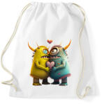 printfashion Vicces Szörnyecskés - cuki, csúnya, szerelmes minta - Sportzsák, Tornazsák - Fehér (11866686)