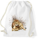printfashion LION FAMILY - Sportzsák, Tornazsák - Fehér (2135968)