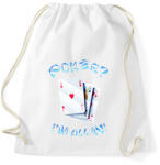 printfashion Póker - Sportzsák, Tornazsák - Fehér (6104033)