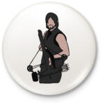 printfashion The Walking Dead - Daryl - Kitűző, hűtőmágnes - Fehér (3089614)
