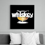 printfashion whiskas whiskey - Vászonkép - Fekete (14926968)
