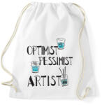 printfashion glass. artist. b - Sportzsák, Tornazsák - Fehér (15688765)