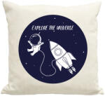 printfashion Explore the universe! - Párnahuzat, Díszpárnahuzat - Lenvászon (4219021)