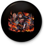 printfashion Pain - Kitűző, hűtőmágnes - Fekete (7214823)