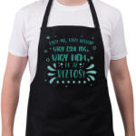printfashion Vagy esni fog, vagy nem - Kötény - Fekete (7440486)