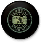 printfashion downhill adventures - Kitűző, hűtőmágnes - Fekete (4106012)