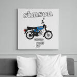 printfashion Simson - Vászonkép - Fehér (6633317)