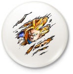printfashion Dragon Ball Fighter - Kitűző, hűtőmágnes - Fehér (3089986)