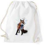 printfashion róka - Sportzsák, Tornazsák - Fehér (8517925)