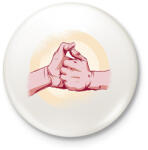 printfashion Paraszt nintendó - Kitűző, hűtőmágnes - Fehér (9445237)