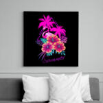 printfashion summer - Vászonkép - Fekete (13645456)