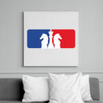 printfashion Sakk - Vászonkép - Fehér (7453480)