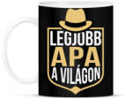 printfashion Legjobb apa a világon - Bögre - Fekete (2601629)
