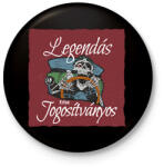 printfashion Legendás friss jogosítványos - Kitűző, hűtőmágnes - Fekete (6393616)