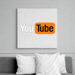 printfashion you tube - Vászonkép - Fehér (6632659)