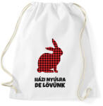 printfashion Házi nyúlra de lövünk - Sportzsák, Tornazsák - Fehér (10463911)