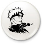 printfashion Naruto fekete - Kitűző, hűtőmágnes - Fehér (5665256)
