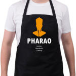 printfashion Fáraó fej - Kötény - Fekete (4935702)