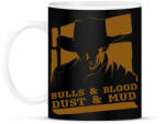 printfashion Bulls & Blood - Bögre - Fekete (7499215)