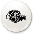 printfashion Tex-Mex - Kitűző, hűtőmágnes - Fehér (3084000)