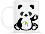printfashion Pandás póló - Bögre - Fehér (1010584)
