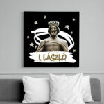 printfashion László király - Vászonkép - Fekete (9945975)