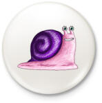 printfashion csigabiga-001 - Kitűző, hűtőmágnes - Fehér (3088008)