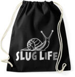 printfashion Slug life - Sportzsák, Tornazsák - Fekete (13406555)