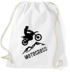 printfashion Motocross - Sportzsák, Tornazsák - Fehér (4227254)