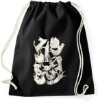 printfashion Sleeping cat - Sportzsák, Tornazsák - Fekete (214141)