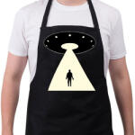 printfashion UFO - Kötény - Fekete (13034397)