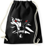 printfashion White Wolf - Sportzsák, Tornazsák - Fekete (2101099)