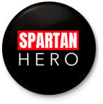 printfashion SPARTAN HERO - Kitűző, hűtőmágnes - Fekete (11440764)