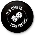 printfashion Dice baby - Kitűző, hűtőmágnes - Fekete (3099208)