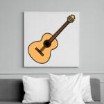printfashion Gitár - Vászonkép - Fehér (12035119)