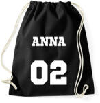 printfashion Neves póló - Egyedi névvel és számmal - Sportzsák, Tornazsák - Fekete (16790407)