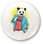 printfashion Filmsztár panda - Kitűző, hűtőmágnes - Fehér (3074257)