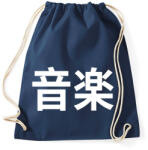 printfashion Music white - Sportzsák, Tornazsák - Sötétkék (4270483)