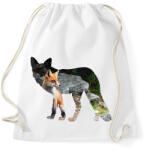 printfashion Róka - Sportzsák, Tornazsák - Fehér (13824933)