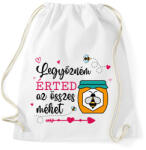 printfashion Legyőzném érted - Sportzsák, Tornazsák - Fehér (11647276)