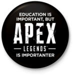 printfashion Apex Is Importanter (White) - Kitűző, hűtőmágnes - Fekete (3096264)