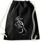 printfashion Cica a holdon - Sportzsák, Tornazsák - Fekete (14577032)
