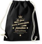 printfashion Az igazi Alfa Romeosok - Hónappal - Sportzsák, Tornazsák - Fekete (7196769)