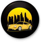 printfashion Sport autó - Kitűző, hűtőmágnes - Fekete (13055485)