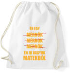 printfashion Jó vagyok matekból - Sportzsák, Tornazsák - Fehér (13544968)